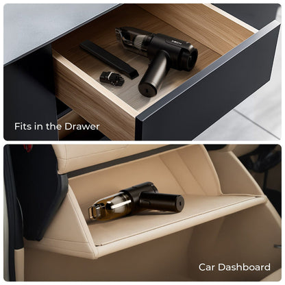 Xech | 9000Pa Turbo Suction Cleaner  | Cordless & Compact Design  | Dual Function for Car, Home & More (with 12 months warenty)